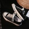 Zapatos de Lona Bajos Reeditados de los 70 para Mujer Verano Harajuku Sesión de Fotos Zapatos de Estudiante Retro Tono Vibrante Mismos Zapatos de Moda A07