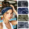 Diadema Retro Americana con Estampado de Anacardo y Diseño de Nudo de Orejas de Conejo, Alta Elasticidad, Antideslizante, Versátil para Deportes y Fitness