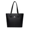 2026 Nova Bolsa de Ombro Fashion para o Comércio Exterior com Padrão de Couro, Bolsa Tote Elegante com Duplo Compartimento Frontal para Mulheres