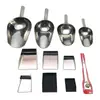 Pala de Acero Inoxidable con Orejas, Pala Pequeña, Cuentas Espaciadoras para Joyería de Diamantes, Herramientas Manuales para DIY, Accesorios de Almacenamiento para Cuentas Sueltas