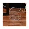 Caja de Té Acrílica Cuadrada 6.5X6.5X6.5Cm Transparente de Plástico PS con Tapa - En Stock del Fabricante