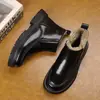 Inverno Novo Masculino Couro Genuíno Lã Quente Algodão Sapatos Esportes ao Ar Livre e Lazer Antiderrapante Pelo Integrado Casual de Negócios
