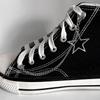 Cadena de Acero de Titanio con Forma de Estrella de Cinco Puntas Cadena Lateral para Zapatos Estilo Dulce y Fresco Colgante de Estrella Botas Zapatos de Lona Hebilla de Zapato Colgante