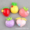 Liga para el cabello Pegamento crema Accesorios Piña Resina Accesorio para el cabello Material de fruta Fresa DIY Hecho en casa Funda para teléfono DIY Zuecos
