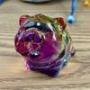 Estatueta de Tigre de Cristal Tigre da Sorte do Zodíaco Decoração para Sala de Estar Escritório Artesanato Estatuetas dos Doze Animais do Zodíaco