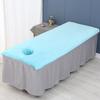 Toalla Especial para Cama de Salón de Belleza con Agujero, Toalla Grande, Sábana para Cama de Masaje, Toalla con Agujero, Manta para Cama de Moxibustión, Absorbente, Secado Rápido, Toalla de Baño