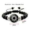 Pulsera de Cuentas Luminosa Sol Luna Amor Regalo para Pareja Explosiones Transfronterizas Moda Europea y Americana Pulsera Negra Tamaño Ajustable