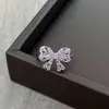 Anel Aberto de Pedras Preciosas Coloridas com Laço e Zircônia de Luxo Leve de Nicho de Alta Qualidade com Temperamento Totalmente Diamantado e Anel Empilhável Super Feérico