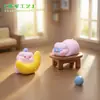 Almohada linda con forma de nube, peluche de cerdito durmiendo, accesorios de decoración DIY para casa de muñecas, paisaje en miniatura, pequeño adorno de escritorio