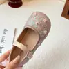 Zapatos de Princesa para Niñas 2026 Primavera y Otoño Nuevos Zapatos de Cristal para Niñas, Zapatos Pequeños de Cuero Suave para Bebé
