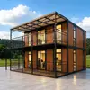 Contêineres de embalagem transfronteiriços, moradias container, casas pré-fabricadas móveis, contêineres de montagem rápida, casas modulares integradas dobráveis