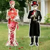 Letrero para Jardín Día de San Valentín 2027 Enano Boda al Aire Libre Fiesta de Aniversario Decoración de Césped Letrero del Día de San Valentín