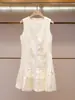 Shenzhen Nanyou ropa de mujer de alta gama verano nuevo elegante estilo Chanel sofisticado vestido tipo tank sin mangas para mujer