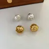 Brincos de Bola Fosca Trançados Estéreo Simples Franceses para Outono e Inverno para Mulheres Design de Nicho Brincos de Bola Exquisitos de Alta Qualidade