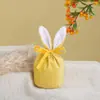 Orejas de Conejo de Pascua Transfronterizas Bolsa de Terciopelo Caja de Regalo Caja de Dulces Regalo de Fiesta Caja de Dulces Bolsillo de Paquete Ins Creativo