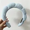 Diadema de Nube de Color Caramelo para Mujer 2026 Nuevo Estilo Pinza para el Cabello para Lavarse la Cara Accesorio para el Cabello de Corona Alta Otoño e Invierno Diadema de Esponja de Invierno