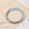 Pulsera de Semillas de Bodhi Estrella y Luna de Hainan, Pulsera de Cristal de Lujo Ligero de Gama Alta para Mujer, Joyería Apilable de Doble Capa, Venta al por Mayor