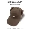 Gorra de béisbol de celebridad de internet estilo coreano, modelo de pareja para primavera y otoño, gorra de algodón puro con visera de pico para mujer, ala ancha, adecuada para cabezas grandes, hace que la cara parezca más pequeña