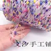 Touca Wenxi Feita à Mão com Fio Especial Fio de Vidro Fantasia Bolsa Maha Hyun-Ah com Fita Fantasia Pode Ser Tingida