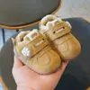 Novos Sapatos de Algodão de Inverno Sapatos Caminhantes Infantis Sola Macia para Bebê Sapatos para Recém-Nascidos 0-1 Ano Sapatos Estáveis para Meninos e Meninas