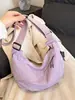 Bolso Dumpling Simple Casual Ligero Bolso de Hombro Bolso Bandolera Versátil Japonés Bolso Mochila para Estudiantes Universitarias para Clase y Desplazamiento