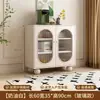 Aparador para Uso Doméstico, Gabinete de Cocina, Gabinete Negro de Almacenamiento para Sala de Estar, Aparador Minimalista Moderno, Gabinete de Té Integrado Montado en la Pared