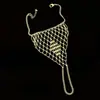 Nuevo moderno europeo y americano malla de lentejuelas doradas moda diseño personalizado exquisito simple cadena de dedos accesorio para la mano accesorio para el cabello