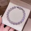 Pulsera de Cierre de Moda Simple Redonda de Circonita Estilo Coreano Estilo Ins, Pulsera de Lujo Ligero de Gama Alta, Accesorio de Mano Elegante y Versátil