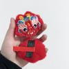 Lindo peluche Linterna de León Xingshi Tang carpa estilo chino Pin de pico de pato popular accesorios para el cabello ambiente festivo tocado de Año Nuevo