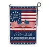 Bandera de Jardín Conmemorativa Americana Transfronteriza 250 Aniversario 1776 2026 Bandera de Jardín