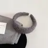 Diadema de Lana de Ala Ancha Estilo de Alta Gama para Otoño e Invierno, Femenina y Versátil, Diadema Alta para Salir, Pasador