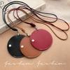 Estilo Coreano Cuero Colgante de Cuello Magnético Collar Largo Multifuncional Portátil Estuche para Llaves Cartera Correa para Cuello Nuevos Accesorios para Collar