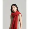 Bufanda de Color Sólido Imitación Cachemir para Mujer Otoño e Invierno Nueva Bufanda Versátil de Mohair de Color Sólido Chal Cálido Ampliado y Engrosado