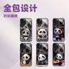 Funda de Teléfono Original Panda de Moda Adecuada para iPhone 16, Cubierta Protectora a Prueba de Golpes, Funda de Cristal de Cobertura Total para Apple 17