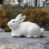 Modelo animal de conejo de simulación, decoraciones suaves para el hogar, adornos de escritorio, accesorios de fotografía, conejo de simulación, generación al por mayor