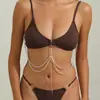 Europeo y Americano 2026 Verano Más Vendido Nuevo Estilo Cadena Sujetador Cadena Sexy Versátil Bikini Traje de Baño Cadena Corporal Accesorios