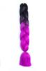 Nueva versión de trenza grande [doble color] Trenza africana sucia peluca trenza cola de caballo fibra química seda de alta temperatura color trenza grande