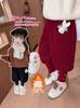 Pantalones de Forro Polar para Niña Otoño e Invierno 2025 Nuevo Estilo Engrosado de Invierno Ropa para Bebé Niña Niños Pantalones Casuales de Invierno