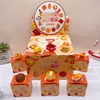 Novos Adornos de Boneca de Caixa Surpresa Desenho Animado Wenchuang Urso Manteiga Caixa de Adivinhação Surpresa Adornos de Presente Feitos à Mão Coleção