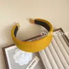 Estilo Coreano Outono e Inverno Novo Retro Colorido Faixa de Cabelo de Veludo Versão Larga Fashionável High-End Faixa de Cabelo Versátil Headwear Francês