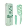 Kit de escova de pentear com vazados e efeito de volume novo para importação escova massageadora de couro cabeludo escova de formato fofo escova de cabelo escova de cabelo com cauda pontiaguda