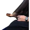 Versión de Seda Estilo Francés~Sandalias Mula de Punta Cuadrada Francesa, Poco Profundas, Tacón Triangular de Satén para Mujer, Nuevo Modelo de Verano