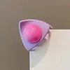 Pinza para el pelo ovalada rosa con lunares lindos para niñas, Pinza para flequillo lateral para la frente, Pasador para niñas pequeñas, Venta al por mayor desde el fabricante