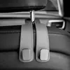 Gancho para Coche, Mejora del Respaldo del Asiento del Coche, Gancho Doble Oculto, Gancho de Almacenamiento de Bolsa Trasera para Coche de Cuero de Ante