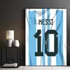 Pôster Inspirador de Futebol Mural de Estrela Pôster de Arte Esportiva Academia Sala de Estar Masculina Quarto Estudo Escritório