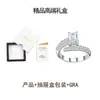Anillo cepillado con patrón de estrella de galaxia transfronterizo, plata S925, moda, anillo pequeño cuadrado con corte esmeralda de moissanita para mujer