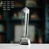 Troféu de cristal personalizado, medalha de madeira e metal, placa de vidro autorizada, gravura, prêmio de competição de funcionários, honra da empresa