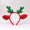 Nueva Diadema Grande de Astas Peluche Dibujo Animado Decoración Navideña Diadema de Reno Linda Diadema de Gama Alta Accesorios para el Cabello Transfronterizo