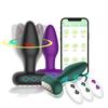 GURMEE Nuevo Producto Transfronterizo Control Remoto App GURMEE Rotación Giratoria Vibración Parte Trasera de Silicona Tapón Anal Lote de Amazon