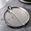 Ventas Directas de Fábrica Cuchara de Acero Inoxidable Cuchara Estilo Coreano Cuchara para Comer Cuchara para Sopa Mango Largo Espeso Cuchara Redonda Cucharón Cuchara para Café Cuchara para Mezclar Arroz